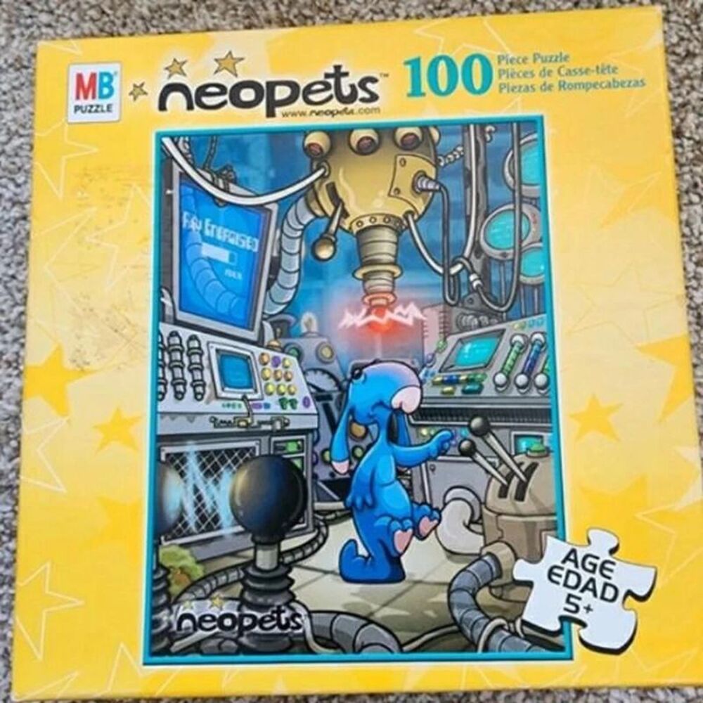 Neopets 100 piece puzzle bloomaroo pet lab ray verified to have all pieces